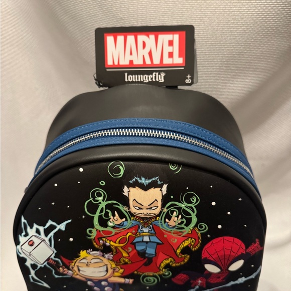 Loungefly Marvel Skottie Young Chibi Group Mini Backpack - Picture 3 of 7